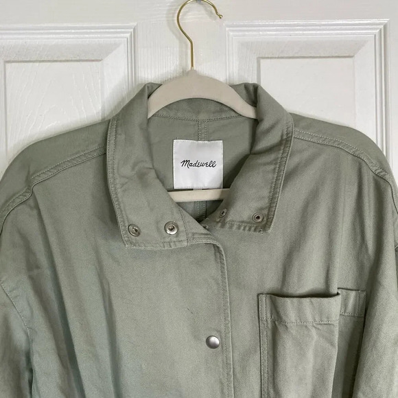 MADEWELL Southlake Military Jacket Size Small Green Utility - Picture 5 of 9